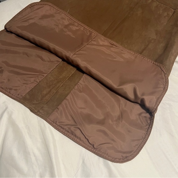 Vtg Bill Haire Friedrick's Sport Lamb Suede Button Front Shirt Blouse - Picture 6 of 12